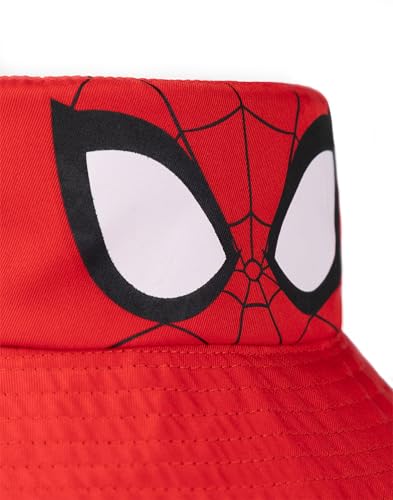 Marvel Spiderman Reversible Bucket Hat | Red & Black | Featuring Spiderman & Miles Morales | Sun Protection3