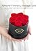 Beaulasting Long Lasting Preserved Roses in a Box Last a Year Forever Flowers for Her Mom Wife Anniversary Birthday (Round Black Box)