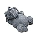 Produktbild Tiefes Kunsthandwerk Steinfigur Elefant liegend Schiefergrau, Garten Deko Figur Stein Frostsicher