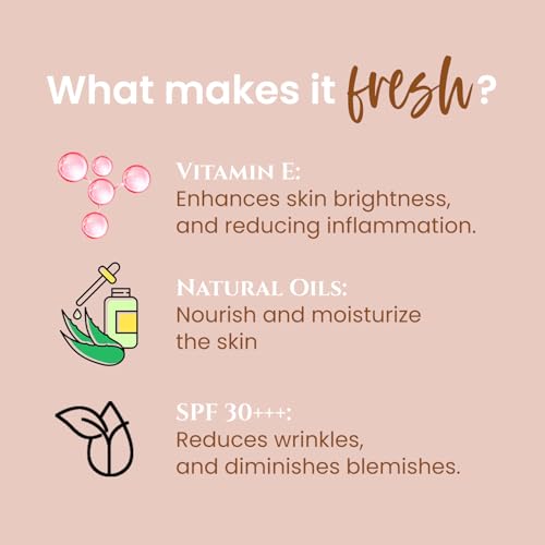 HERBS & PURE CC+ Cream SPF30PA+++ with Vitamin E|Instant Spot Coverage, Light Makeup Glow|Tinted moisturizer|Lightweight|Natural Coverage|long lasting|Evens Skin Tone,50ML - Image 4