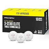 PRO-SPIN Ping Pong Balls – 3-Star ITTF-Approved Premium Table Tennis Balls | High-Performance 40+ ABS Professional Quality for Indoor & Outdoor Games (Pack of 10)
