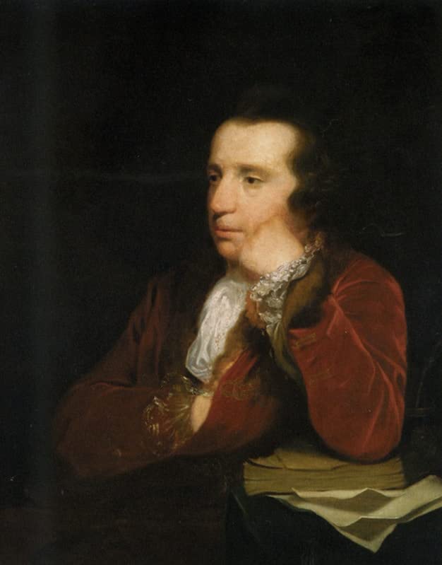 Affiche impression d'art portrait George Colman Joshua Reynolds toile 60x90cm