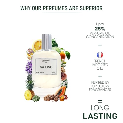 Image of AX One | Luxury Men Eau De Parfum | Citrus Green Woody | Perfume Spray for Men | Strong & Long Lasting Fragrance | Luxury Gift for Him | 100 ml