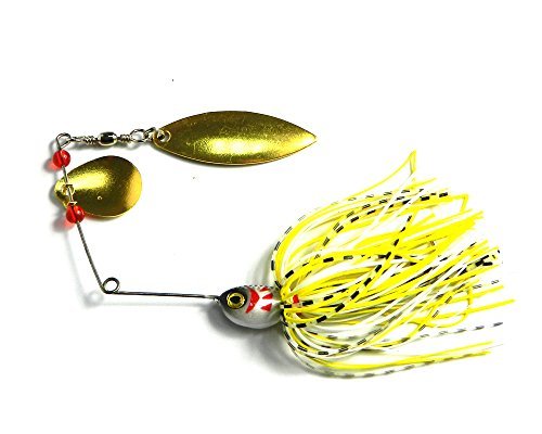 LENPABY 4pcs/lot Spinnerbait/buzzbait Fishing Lure Spinner Baits with Silicone Skirts and Holographic Painted Blades 20.5g/0.72oz