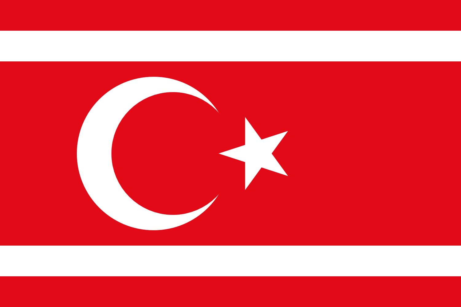 Drapeau Turkish Republic of Northern Cyprus résistant pour mât extérieur