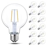 Energetic 12-Pack Dimmable Globe LED Light Bulb, G25 Vintage Light Bulb, 40W Equivalent, 350Lumens, 2700K Soft White, E26 Base, UL Listed… -  Yankon