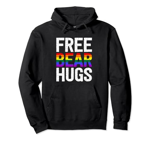 Gay Bear Pride Free Bear Hugs Sweat à Capuche
