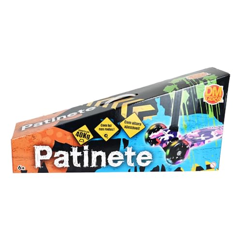 DM Toys Patinete Flash Radical 40kg Ajustável