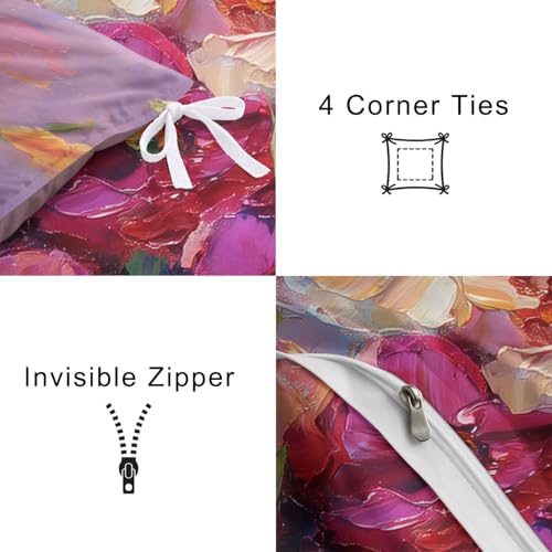 Parure de lit 140x200 microfibre douce anti-plis - 6