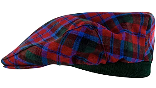 Casquette plate tartan MacNaughton hommes et femmes avec bande élastique