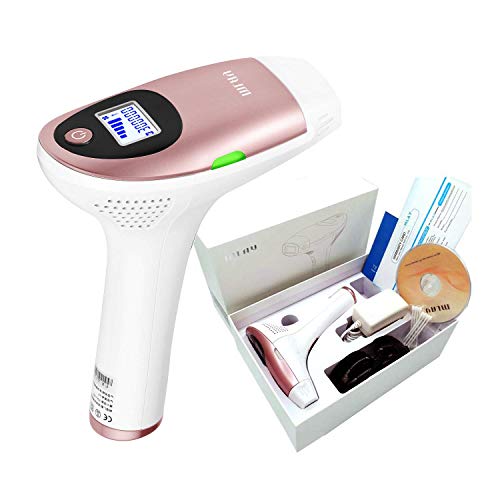 Body & Facial Laser Hair Removal for Women & Man 5 Levels for Different Skin 300000 Flashes Professional Light Epilator Painless Permanent IPL face Hair Removal Device at home