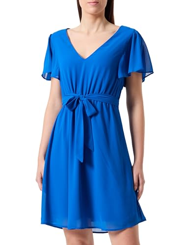 VILA Vimicada robe courte col en V légère pour silhouette élancée