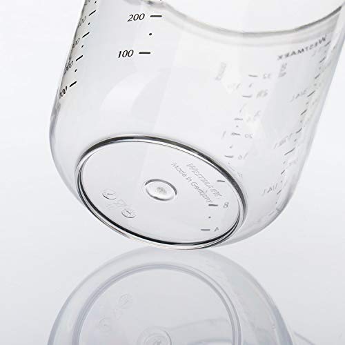 Foto von Westmark Messkanne, Mehrsprachige Messskalen und verschiedenen Maßeinheiten, Füllvolumen: 0,5 l, Kunststoff, Transparent, 30642270