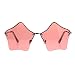 Star Shape Sunglasses Cute Stars Pink Lens Half Rimless Frame UV 400