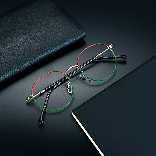 Image of VisionGlobal Blue Light Blocking Glasses for Women Men, Computer Reading, TV Glasses, Stylish Oval Frame
