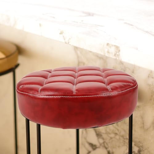 Coussin tabouret rond PU imperméable et lavable pour chaise de restaurant - 7