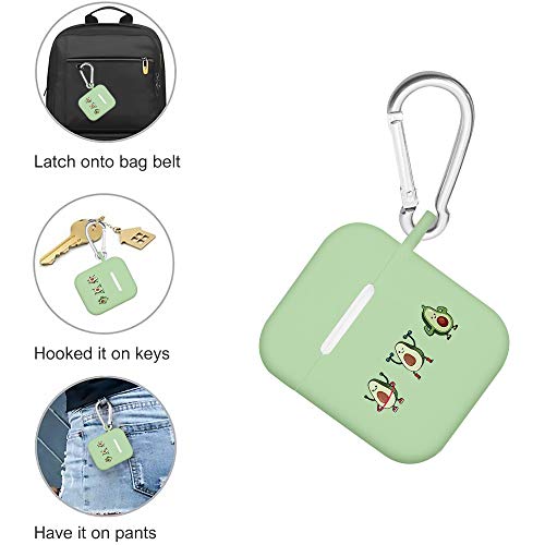 Joyland Case For Airpods 1 & 2 + Iphone 12 Pro Cover Skins Set Cartoon Cute Avocado Bodybuilding Pattern Matte Avocado Green Shock Proof Protective Resistant Cases(Green) #TOP4
