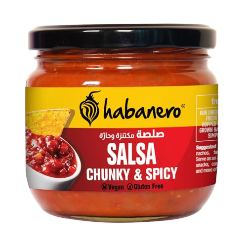 Image of Habanero Tomato Salsa Dip | Mild & Fresh Salsa with Tomato & Herbs | Dip for Nachos, Chips & Snacks | Ready to Eat | 300g
