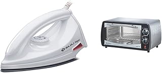 Bajaj Majesty DX 6 1000-Watt Dry Iron (White) & Bajaj 1000TSS OTG, 10 Litre
