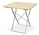 edles Robinienholz EuroLiving Biergartentisch 70x70 cm Edition-Natur Natur/verzinkt