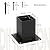 WIMART 4x4 Post Base, Inner Size 3.5"x3.5"Deck Post Base, Deck Post Base for Concrete, for Mailbox Support Wood Fence Post Anchort (Black - Set 2)