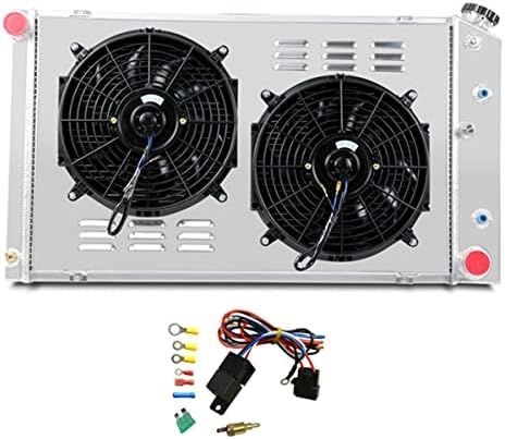 Chevrolet Chevelle AA5052 aluminum radiator kit with 2x12-inch fans