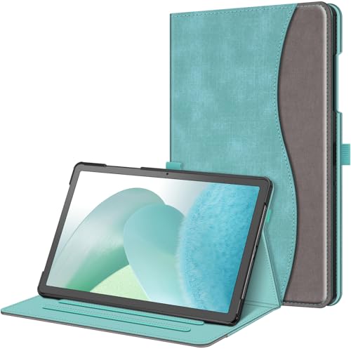 Fintie Case for Samsung Galaxy Tab A9 Plus/A9+ 5G 11 Inch 2023 Model (SM-X210/X216/X218), Multi-Angle Viewing Smart Stand Back Cover with Pocket Auto Wake/Sleep, Turquoise