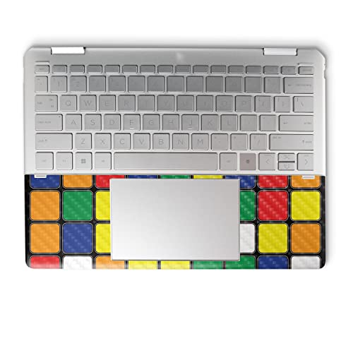 Image of MightySkins Carbon Fiber Skin Compatible with HP Spectre x360 14 inch (2022) Full Wrap Kit - Puzzle Cube | Protective, Durable Textured Carbon Fiber Finish | Easy to Apply | Made in The USA