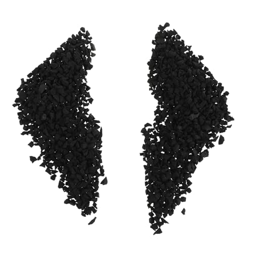 jojofuny Granuli di Gomma Fini per Riempimento Erba Sintetica 1 kg Sacco Riempimento in Gomma per Campi Sportivi e Prato Artificiale Assorbimento Urti e Drenaggio Rapido per Campi da