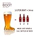 Big Betty Das Boot - Glass Beer Boot Mug for Oktoberfest Celebration, St. Patrick's Day, Bachelor/Bachelorette Parties - Large Beer Mug Holds Over 2 Beers -1 Liter