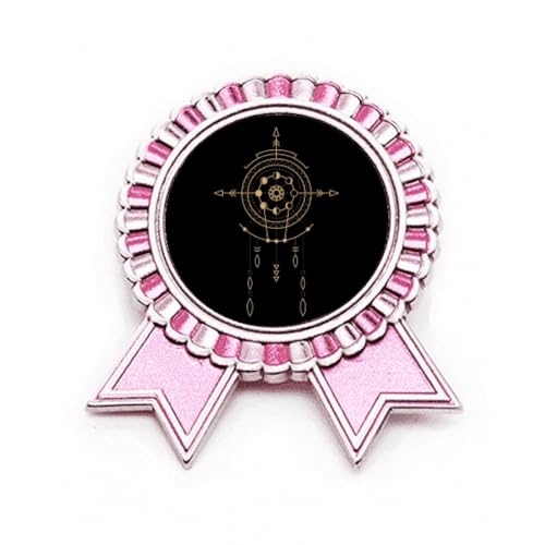 Broche totem univers rose métal taille M une idée cadeau originale pour elle