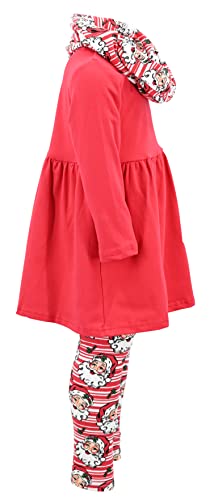 Image of Unique Baby Girls Kids Toddler 3pc Outfit Set Long Sleeve Stretch Tunic Top Leggings and Scarf
