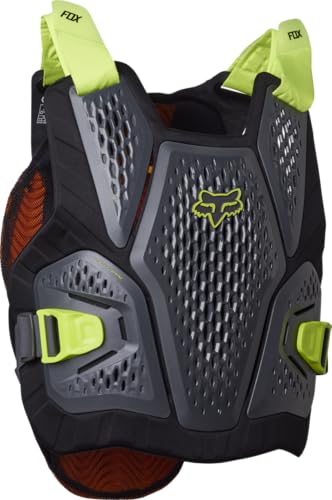 Fox Racing Raceframe Impact Soft Back CE D3O Motocross Dirt Bike Chest Guard, Dark Shadow, Large/X-Large