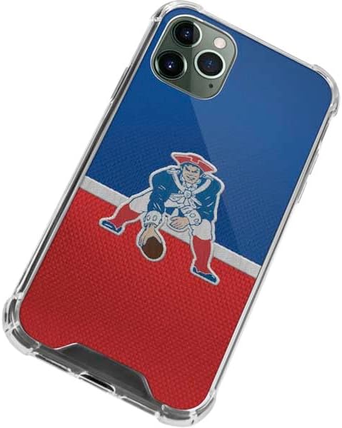 Skinit Clear Phone Case Compatible with iPhone 11 Pro Max - Officially Licensed NFL New England Patriots Vintage Design