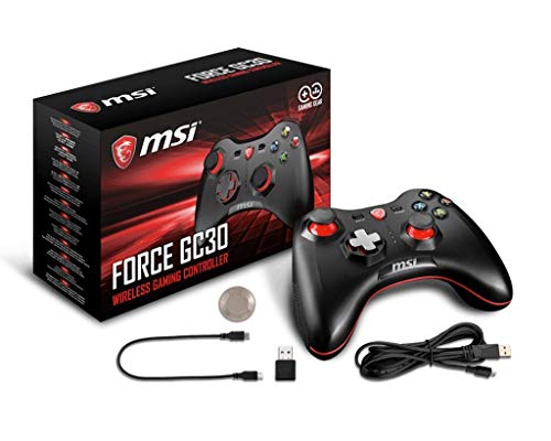 MSI Force GC30 Controlador de Juego inalámbrico USB para PC, PS3 y Android