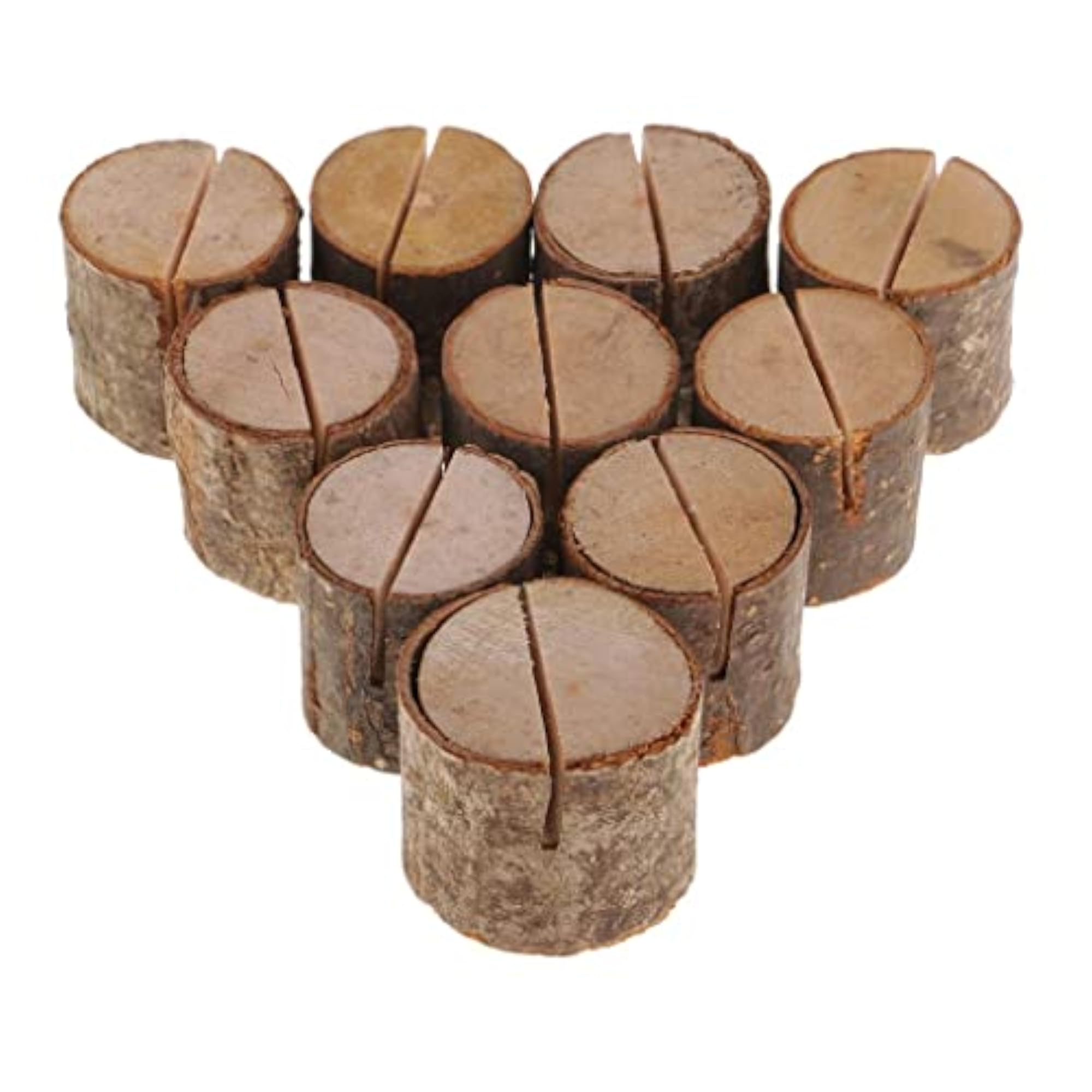 10 Rustic Wooden Table Number Holders for Weddings & Parties