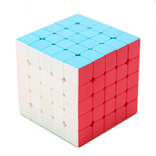 Preisvergleich Produktbild Hqm Einfarbig Nicht glatt Aufkleber 5x5x5 professionelle Rubik Würfel Geschwindigkeit Puzzle Rubik-Würfel 5 Schicht Rubik Würfel Kinder pädagogisches Spielzeug Spielzeug für Erwachsene