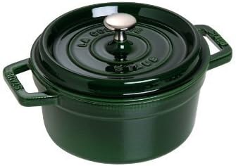 Staub Basil Round Cocotte, 7 qt, Basil Green