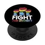Kampf für Vielfalt LGBT-Bewegung Homosexuellenrechte LGBTQ Pride PopSockets mit austauschbarem PopGrip