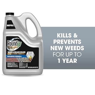 Roundup Dual Action 365 Weed & Grass Killer Plus 12 Month Preventer Refill, Kills & Prevents for up to 1 Year, 1.25 gal.