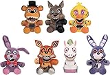 Funko Five Nights at Freddy's Twisted Ones Collectible Plush Figures, 8-inch (Set of 7)