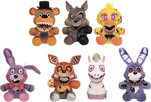 Funko Five Nights at Freddy's Twisted Ones Collectible Plush Figures, 8-inch (Set of 7)