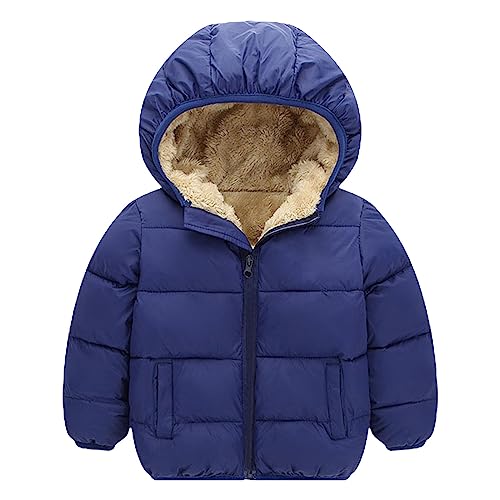 Girls and Toddler's Winter Coat Kids Fleece Lined Hooded Quilted Bubble Puffer Jacket Lightweight Boy Clothes 5t
