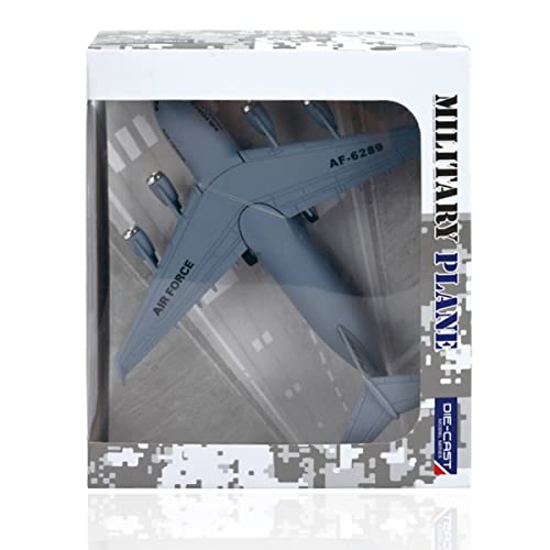 Liberty Imports Diecast Metal Military Cargo Transport Airplane - 1:400 Scale Alloy Model Carrier Aircraft with Pullback Action, Lights and Sound - Image 7