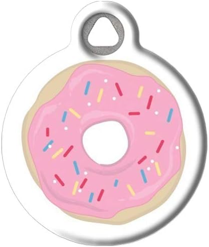 donut dog tag