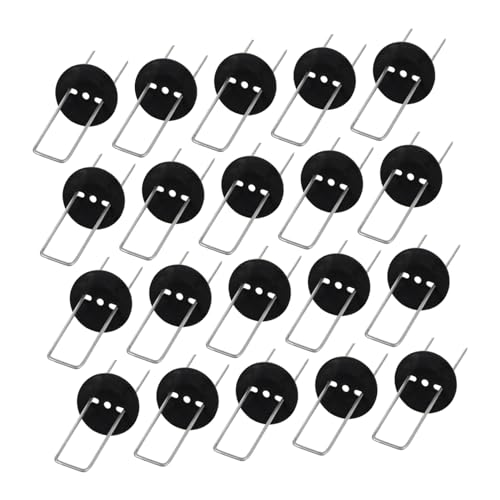 TOYANDONA 30 Sets U Shape Tent Stakes with Gaskets Durable Lawn Ground Nails for Secure Fixing of Tents Trampolines and Garden Equipment for Outdoor Use