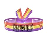 BDM Pulsera Republicana, Pulsera Bandera Republicana España, Pulsera de Cinta de Tela Republica