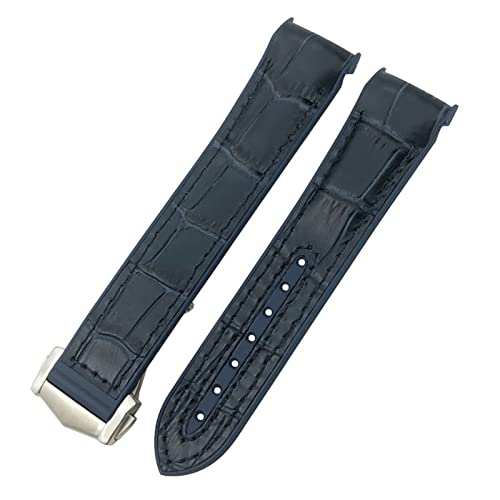 Bracelet de montre en caoutchouc 20mm pour Omega Planet Ocean et Diver 300