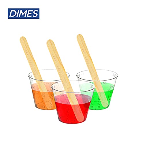 Dimes 1Oz Plastic Medicine Cups Bulk Pack Of 100, For Epoxy Mixing, Resin Mixing And Paint Mixing - 1 Ounce (30Ml) Disposable Graduated Plastic Cups For Pills And Medication #TOP3