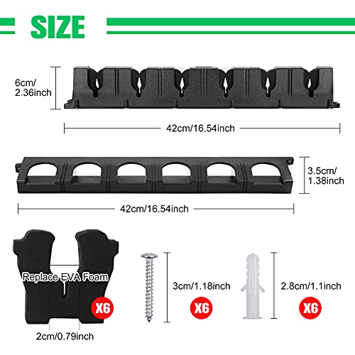 image for Croch Fishing Rod Rack – 6 Fishing Rod Wall Rack Horizontal/Vertical
